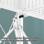 Foldable 4 Tier Kitchen Storage Rack on Wheels
