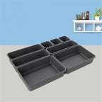 8 Pcs Drawer Desk Storage Trays Two Greys | StorageOZ