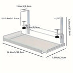 Under Desk Metal Storage Shelf Two Colours | StorageOZ