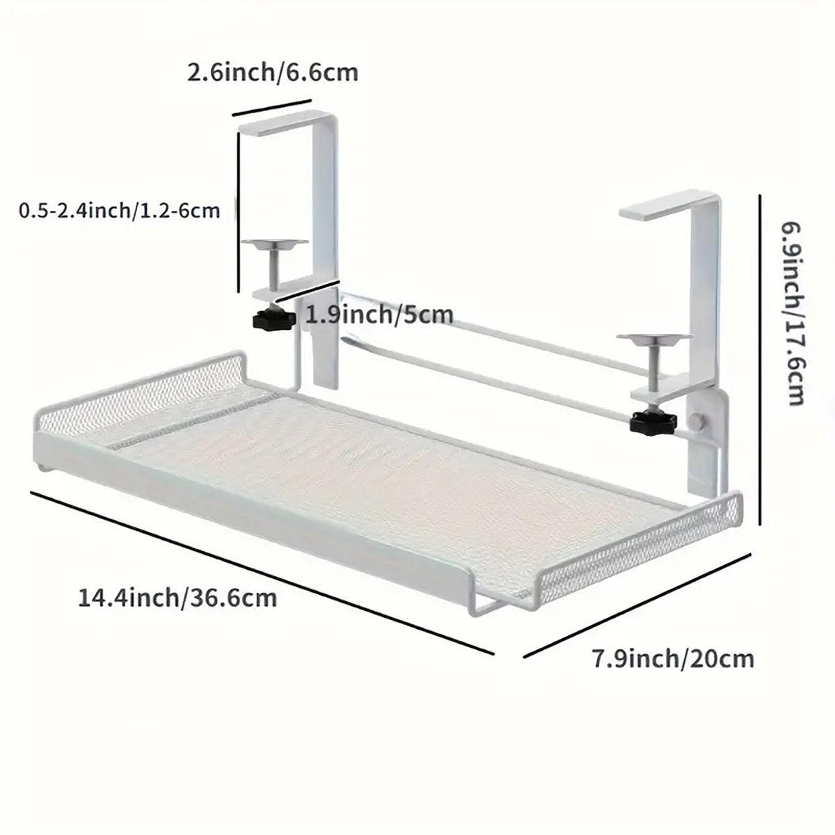 Under Desk Metal Storage Shelf Two Colours | StorageOZ