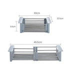 Stainless Steel Kitchen Drain Basket Rack | StorageOZ