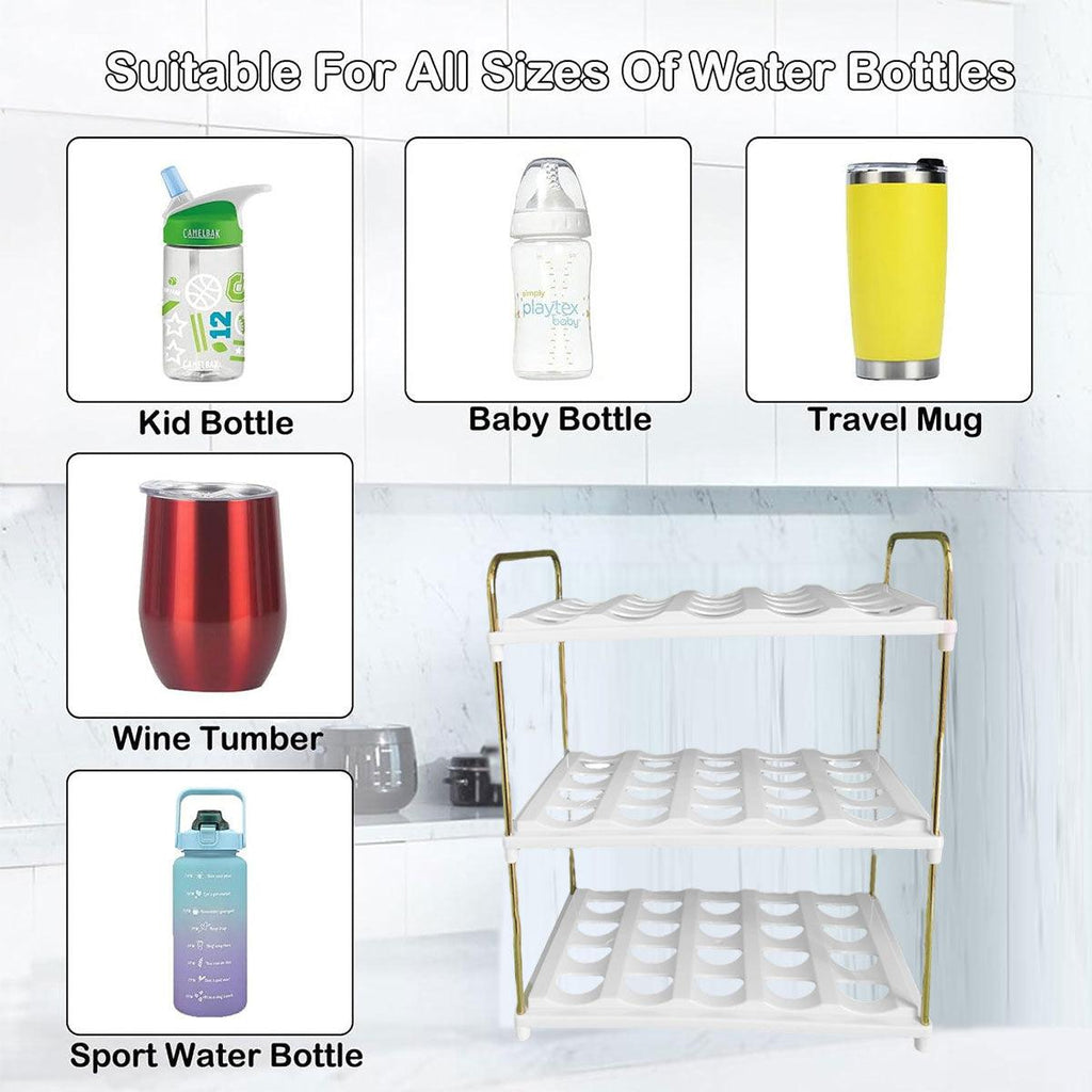 3 Tier Cup and Bottle Storage Rack Organiser | StorageOZ