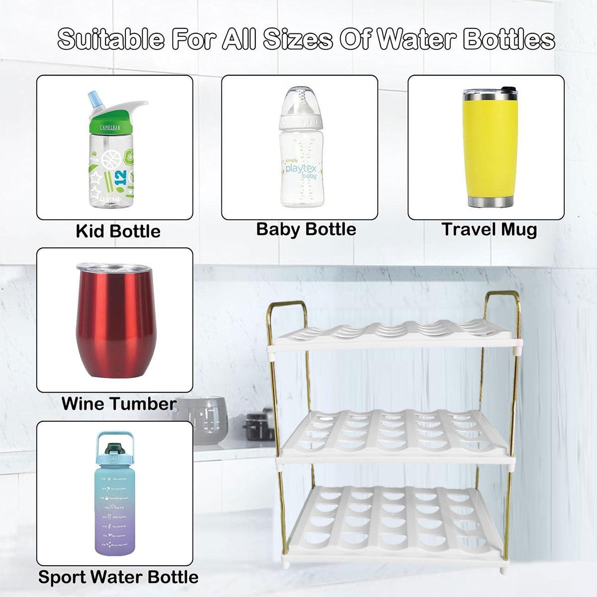 3 Tier Cup and Bottle Storage Rack Organiser | StorageOZ
