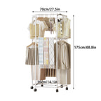 Rotating Floor Clothes Rack Two Colours Set | StorageOZ
