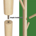Wooden Floor Coat Rack Two Wood Tones Set | StorageOZ