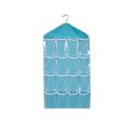 16 Pocket Clear Hanging Organiser Five Colours | StorageOZ
