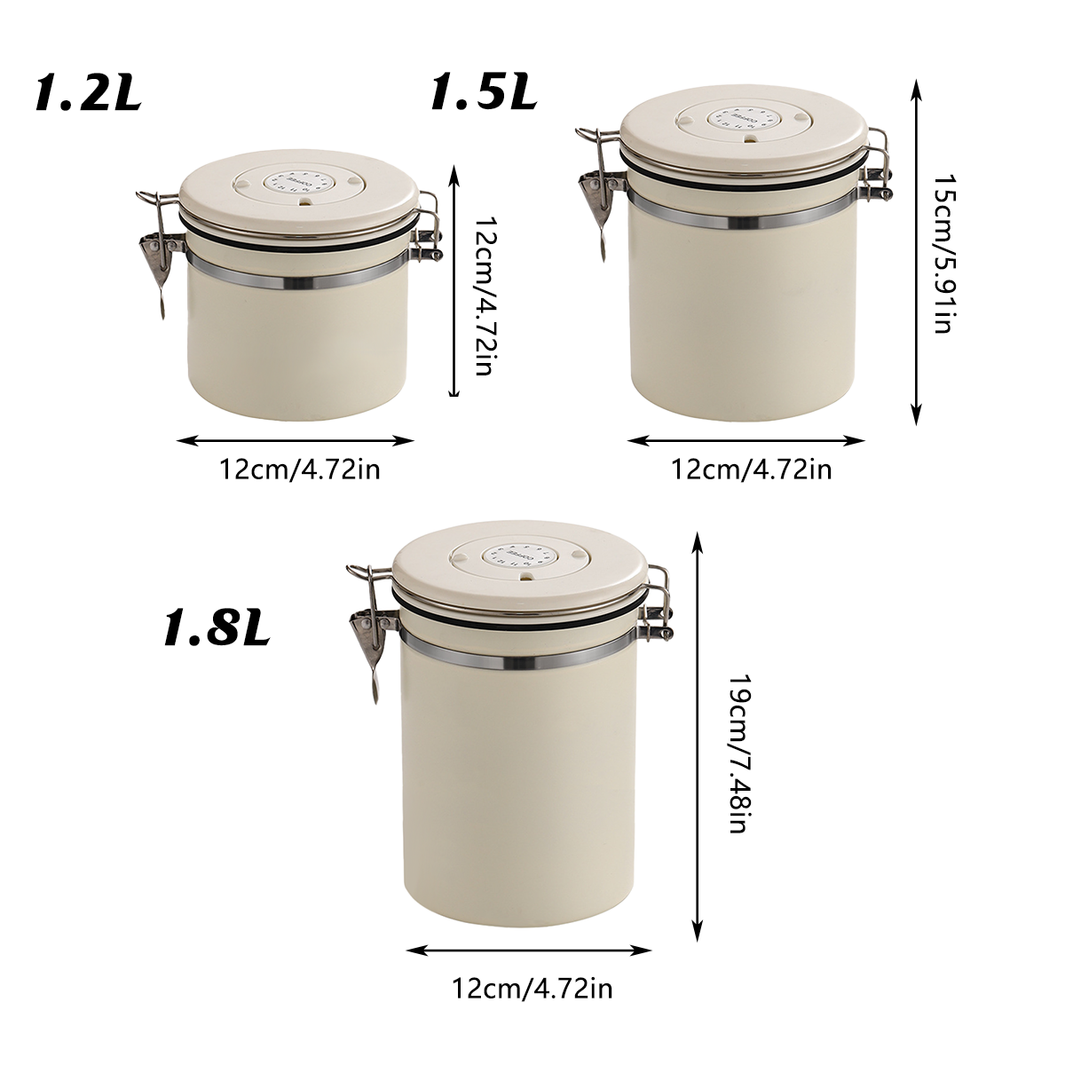 Airtight Steel Canister in Three Capacities | StorageOZ