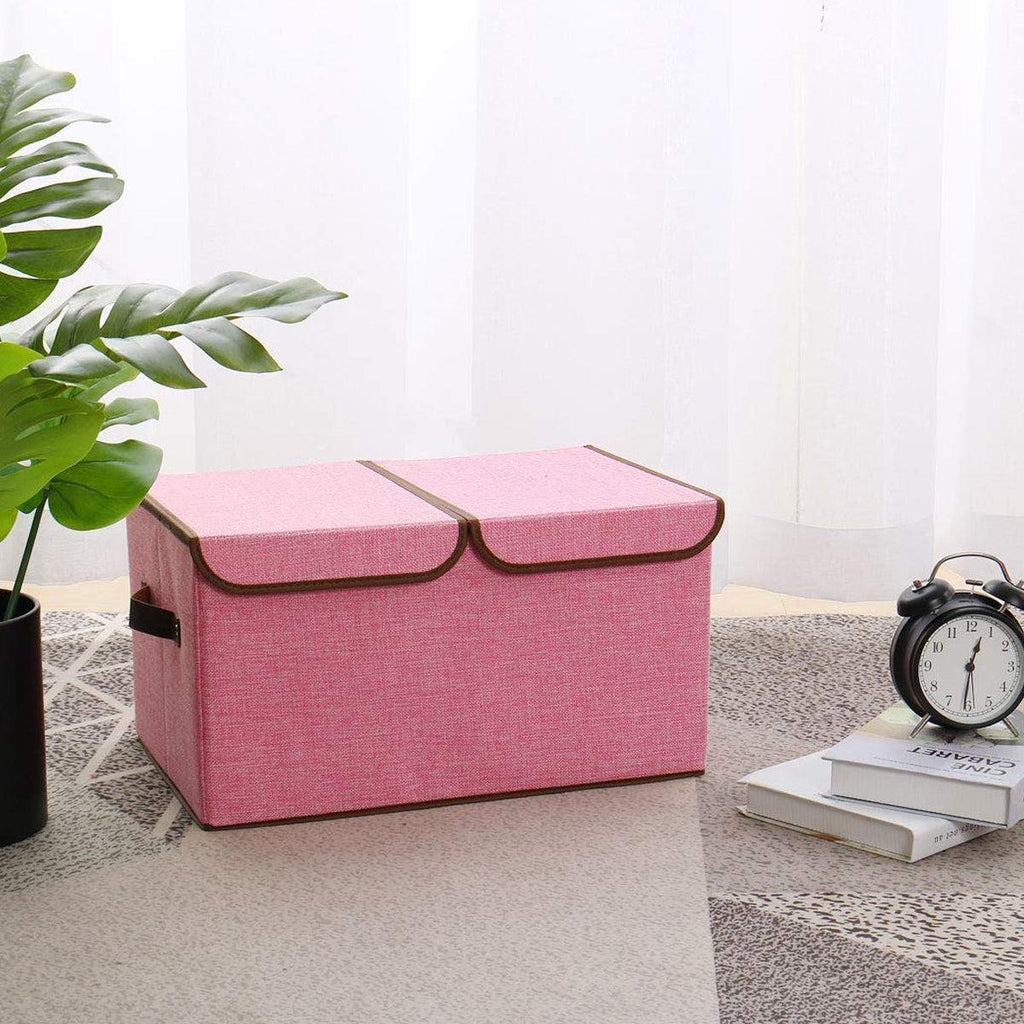 Double Lid Fabric Storage Box Six Colours | StorageOZ