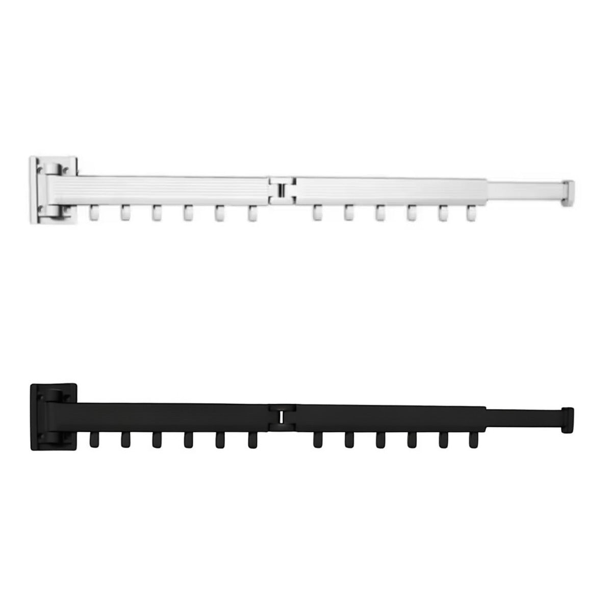 Foldable Aluminium Wall Clothes Rack Two Colours | StorageOZ