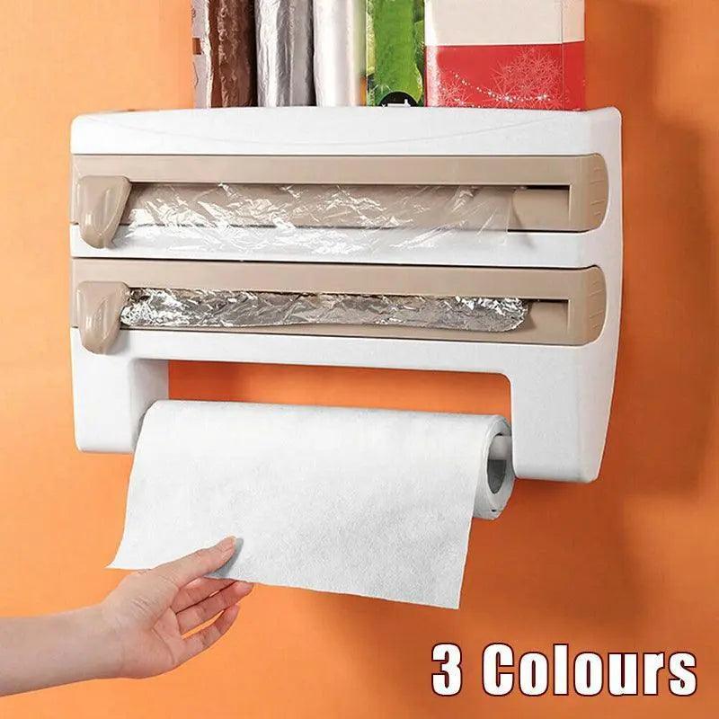 4 in 1 Wall Cling Wrap Foil Storage Rack | StorageOZ