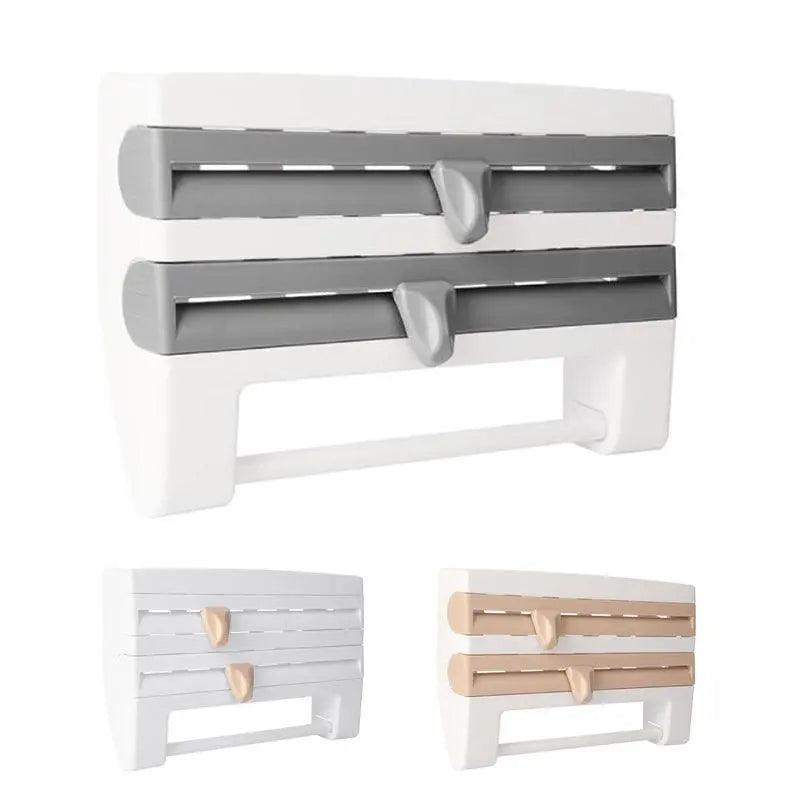 4 in 1 Wall Cling Wrap Foil Storage Rack | StorageOZ