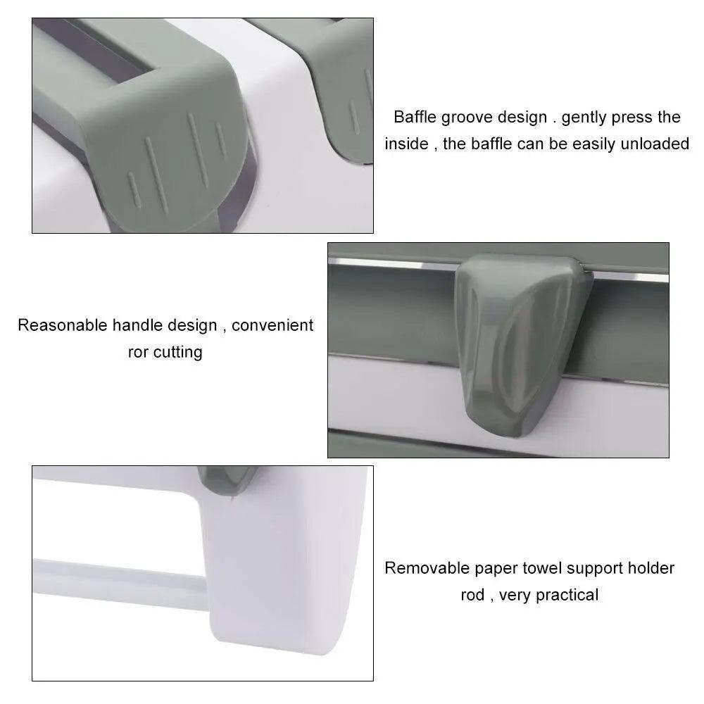 4 in 1 Wall Cling Wrap Foil Storage Rack | StorageOZ