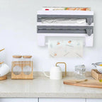 4 in 1 Wall Cling Wrap Foil Storage Rack | StorageOZ