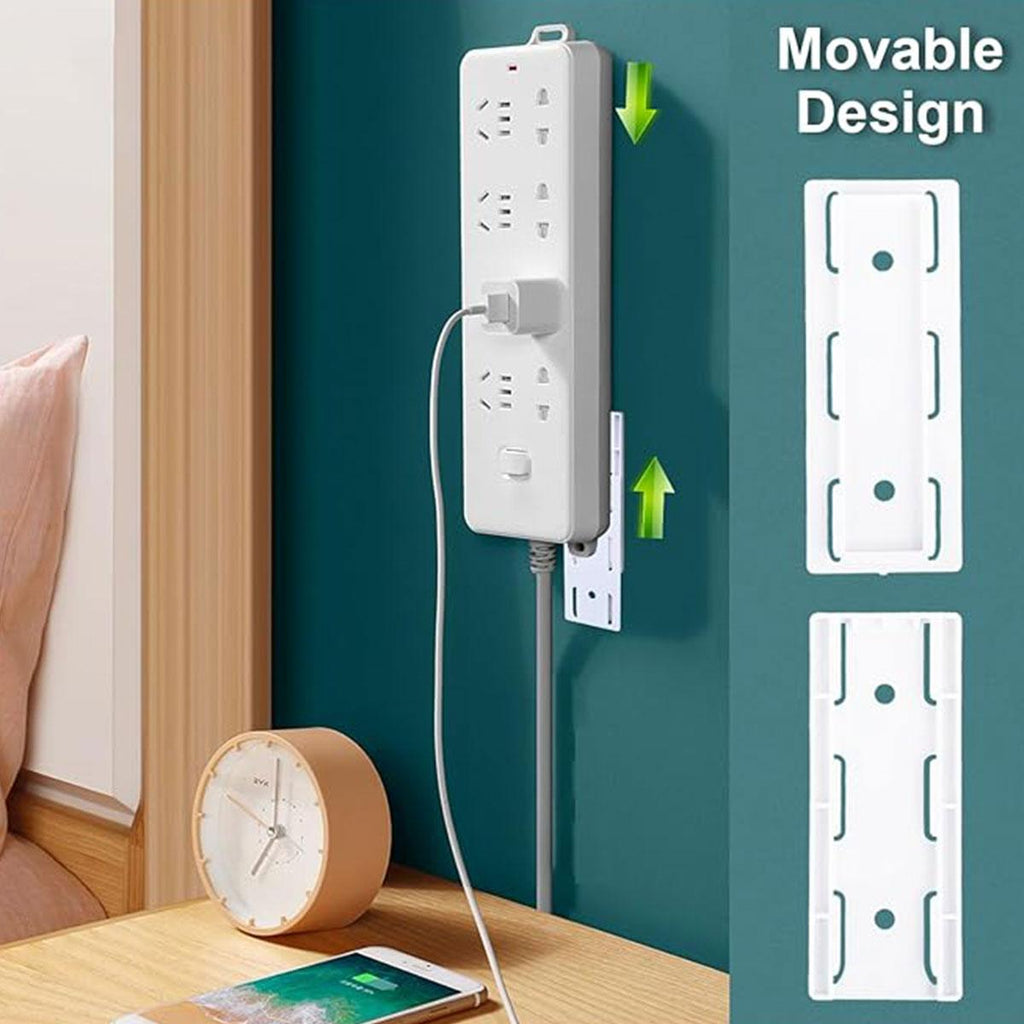 4 Pcs Power Strip Wall Holders Organiser | StorageOZ