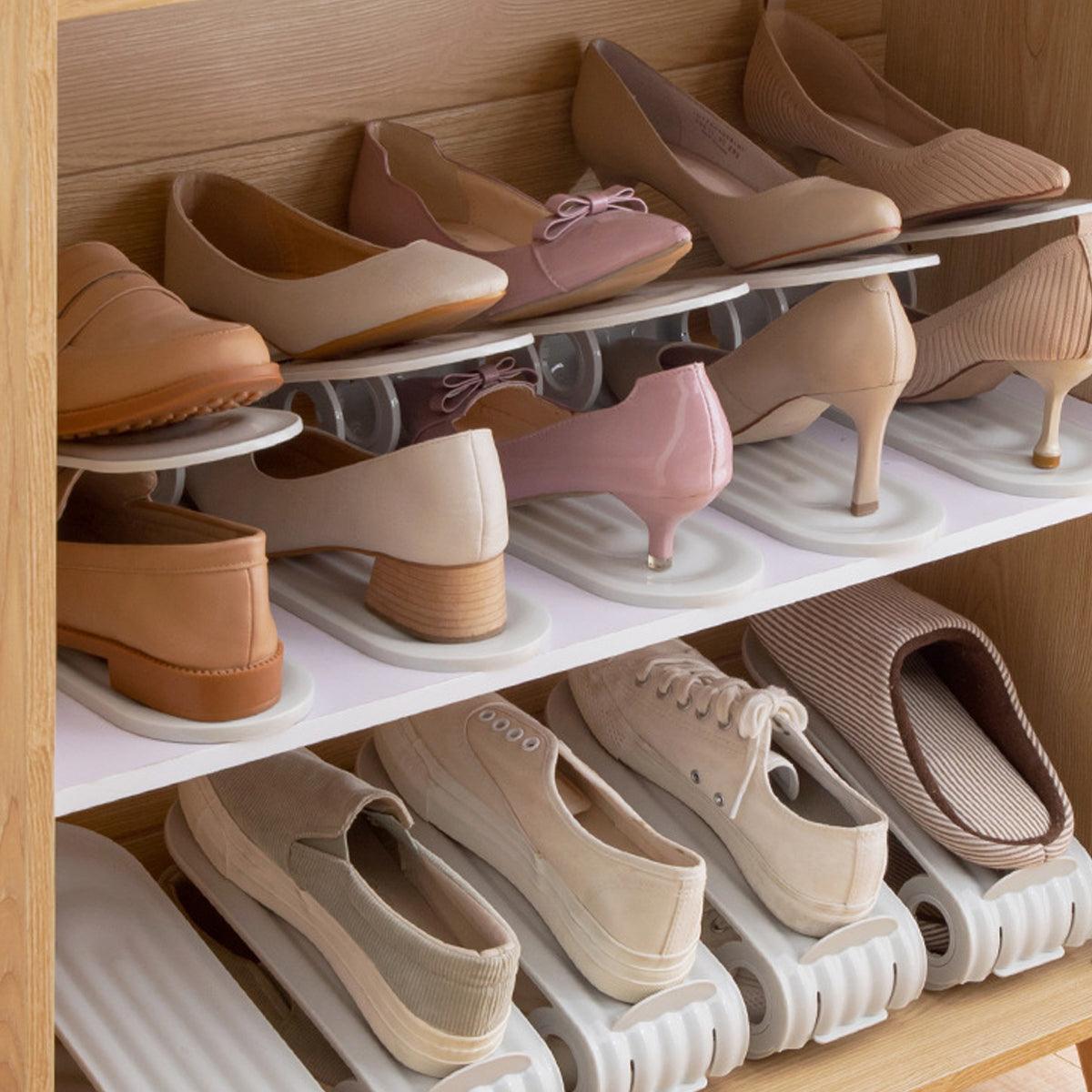 20 Pcs Double Layer Shoe Organisers Two Colours | StorageOZ