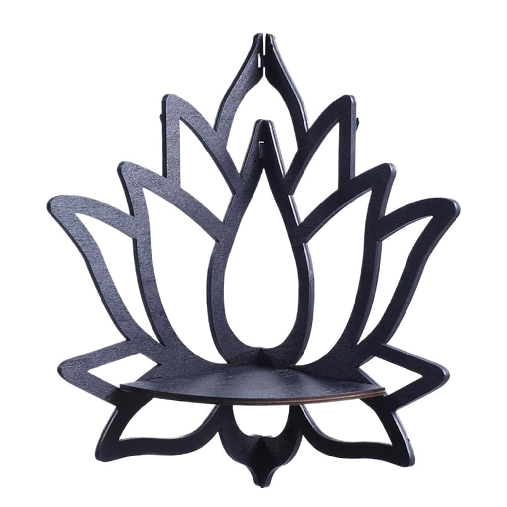 Lotus Shaped Wooden Wall Display Shelf Set | StorageOZ