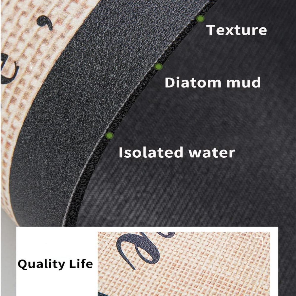 Absorbent Coffee Bar Mat Two Prints Rack | StorageOZ