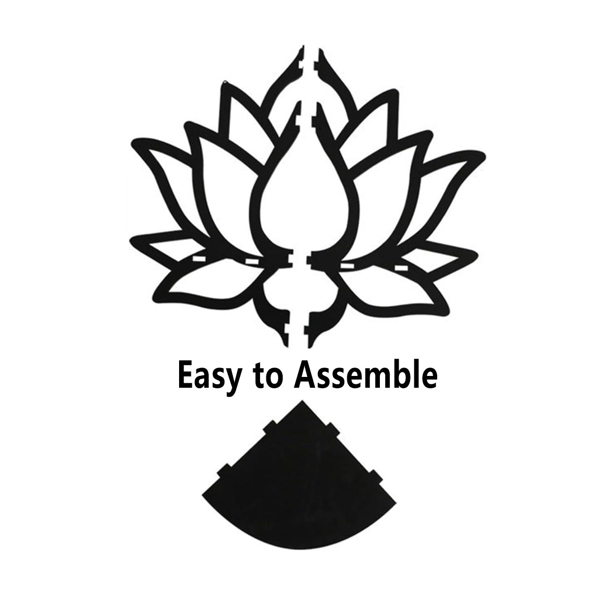 Lotus Shaped Wooden Wall Display Shelf Set | StorageOZ
