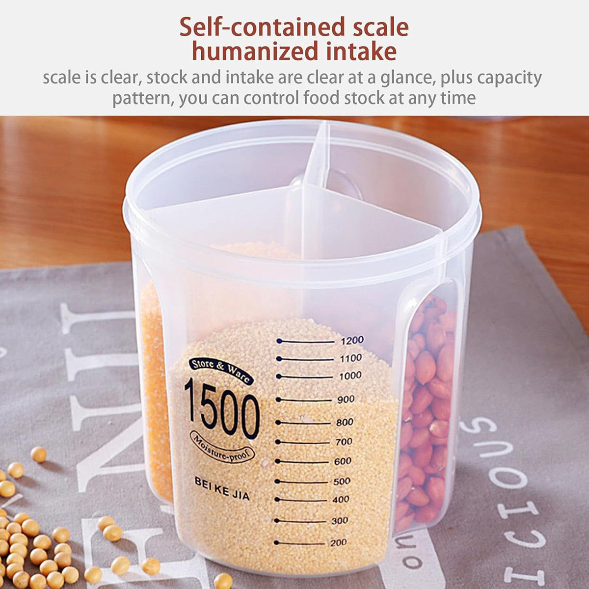 Clear Pantry Container 1.5L or 2.5L Rack | StorageOZ