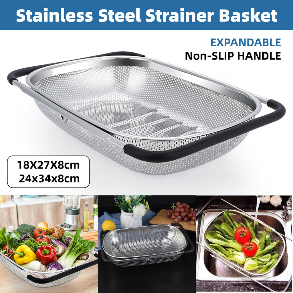 Drain Baskets Two Sizes Kitchen Organiser | StorageOZ