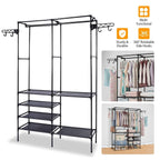 Double Row Floor Clothes Rack Two Colours | StorageOZ