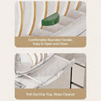 2 Tier Dustproof Dish Drying Rack Organiser | StorageOZ