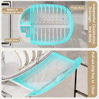 2 Tier Dustproof Dish Drying Rack Organiser | StorageOZ