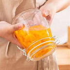 6 Pcs Clip Glass Jars Two Capacities Set | StorageOZ
