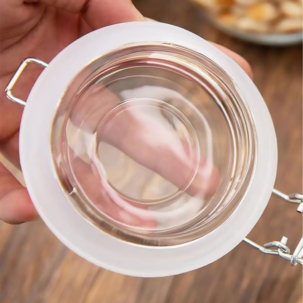 6 Pcs Clip Glass Jars Two Capacities Set | StorageOZ