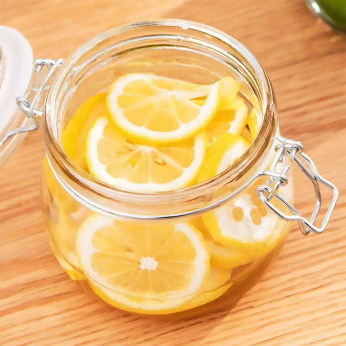 6 Pcs Clip Glass Jars Two Capacities Set | StorageOZ