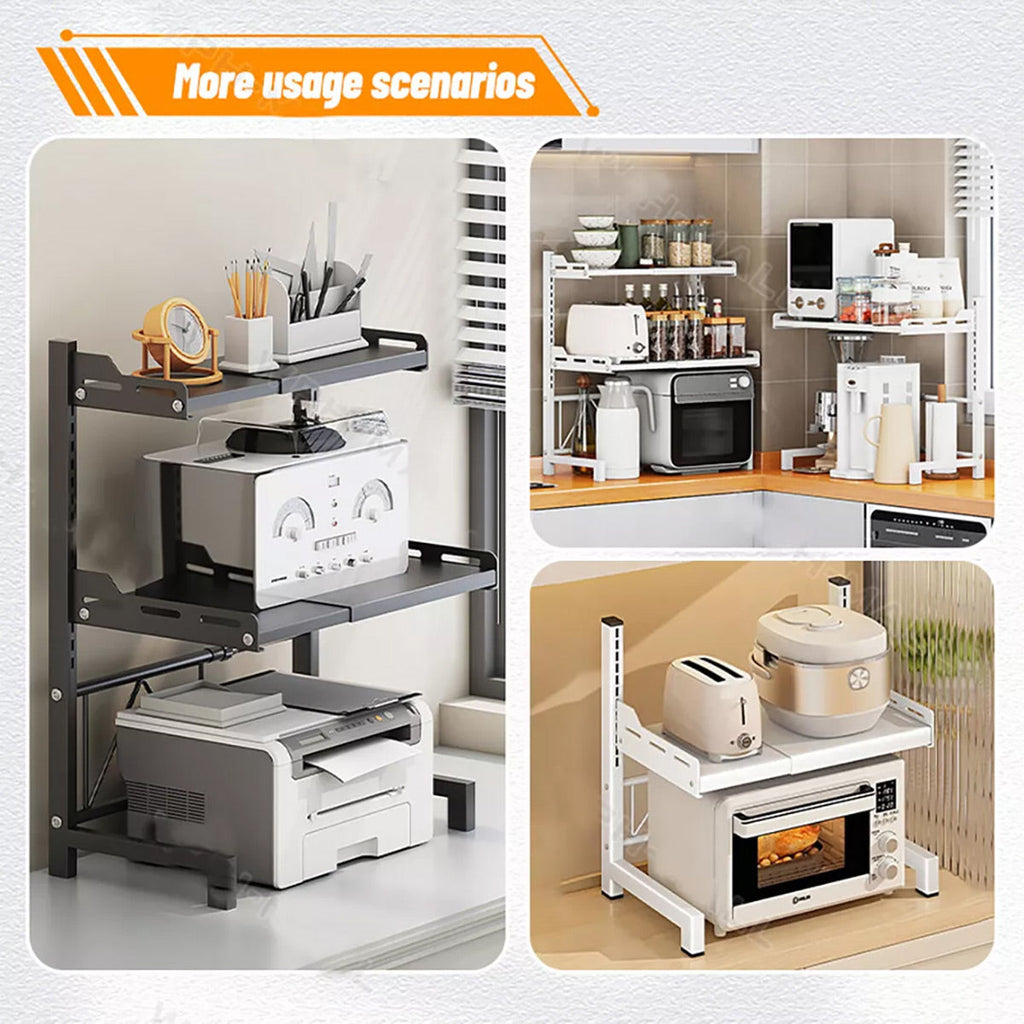 Expandable Steel Appliance Rack Two Heights | StorageOZ