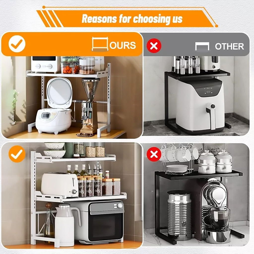Expandable Steel Appliance Rack Two Heights | StorageOZ