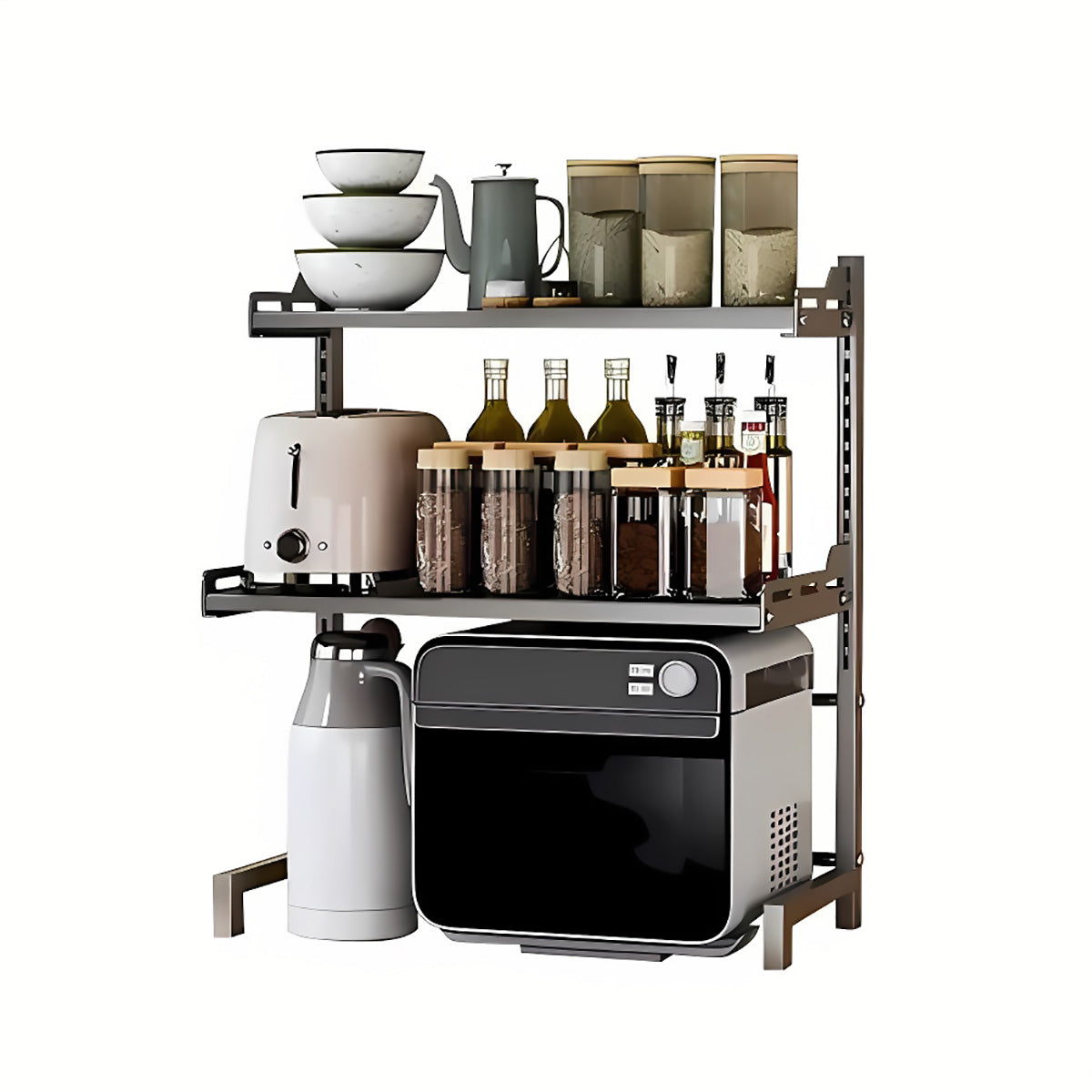 Expandable Steel Appliance Rack Two Heights | StorageOZ