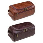 Large PU Makeup Storage Bag in Two Browns | StorageOZ
