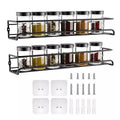 Carbon Steel Spice Wall Shelves Four Packs | StorageOZ