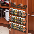 Carbon Steel Spice Wall Shelves Four Packs | StorageOZ