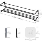Carbon Steel Spice Wall Shelves Four Packs | StorageOZ