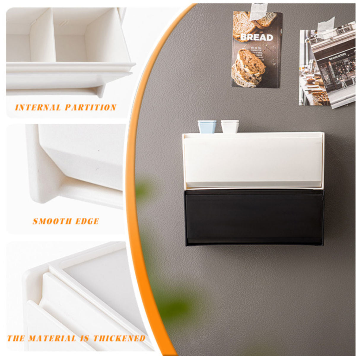 3 Pcs Wall Flip Divider Storage Boxes Set | StorageOZ