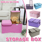 Double Lid Fabric Storage Box Six Colours | StorageOZ