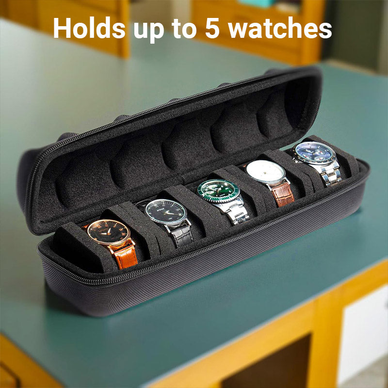 5 Slot EVA Watch Travel Storage Case Set | StorageOZ