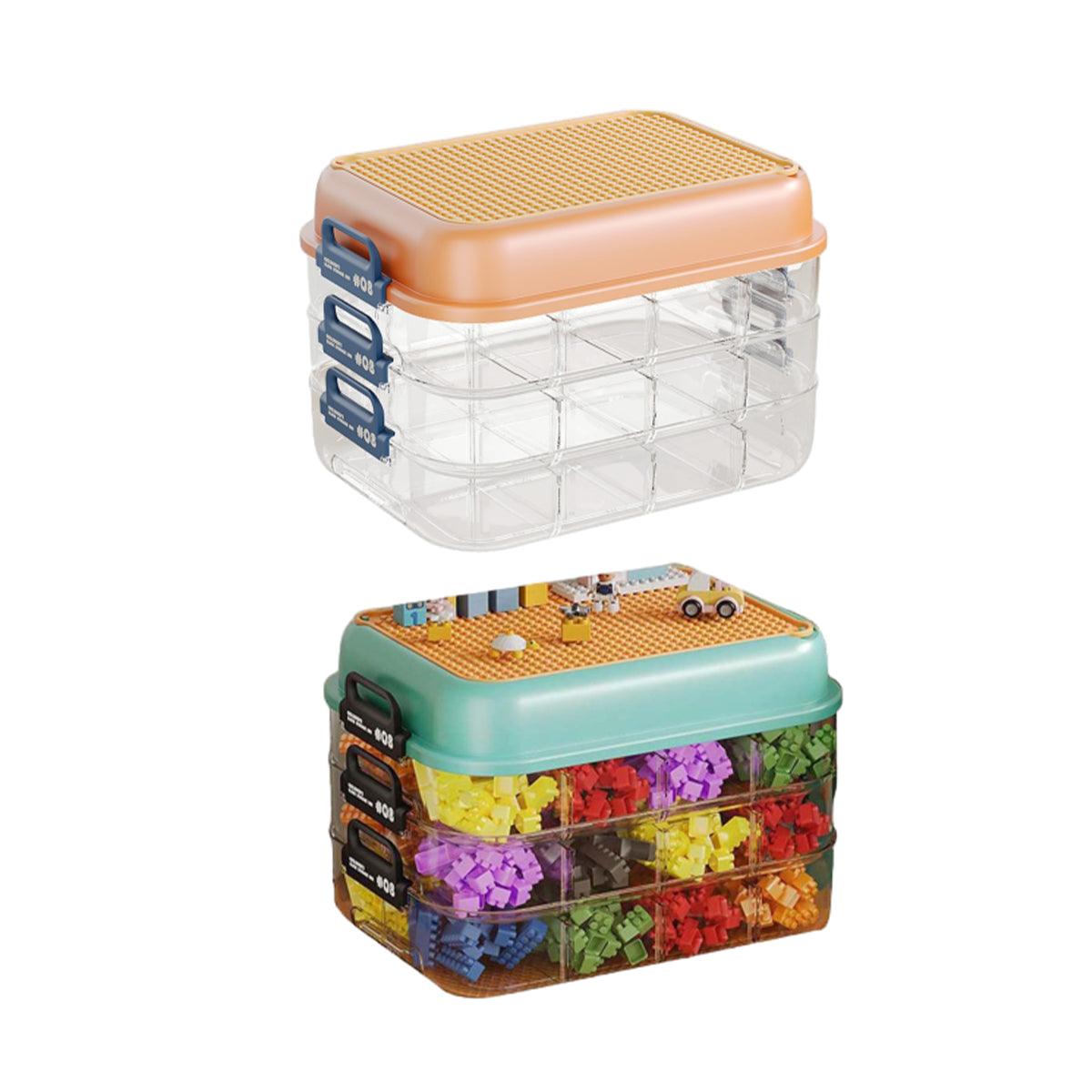 3 Layer Brick Storage Box Two Colours Set | StorageOZ