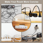 4 Pcs Power Strip Wall Holders Organiser | StorageOZ