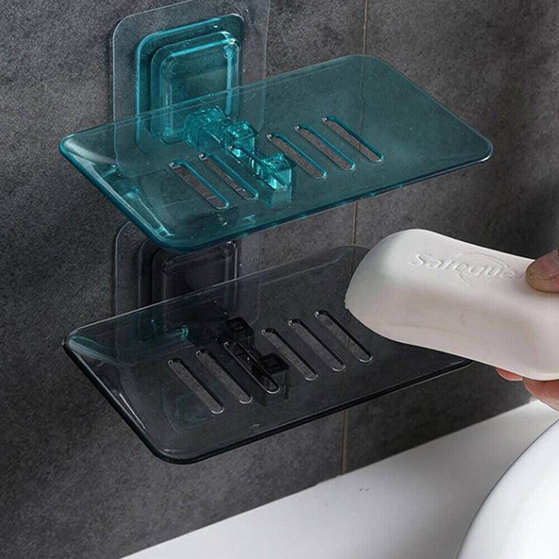 Adhesive Bathroom Soap Dish Storage Rack | StorageOZ