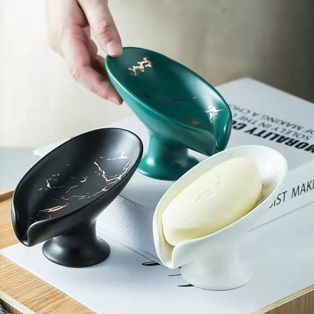 Ceramic Self Drain Soap Dish Three Colours | StorageOZ