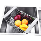 Stainless Steel Kitchen Drain Basket Rack | StorageOZ