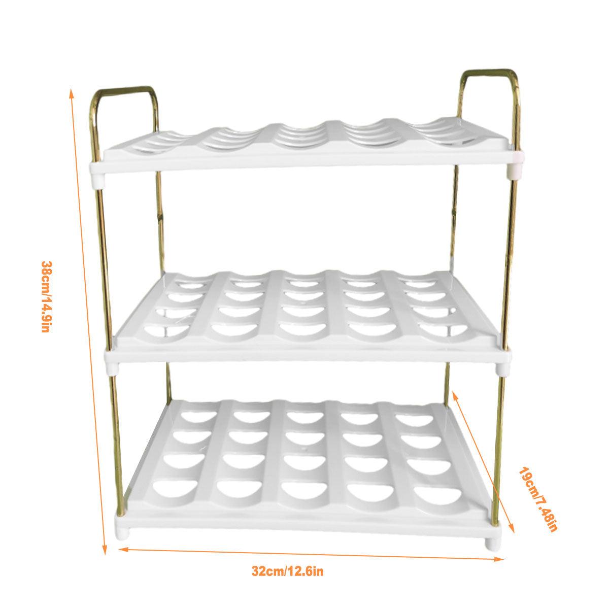 3 Tier Cup and Bottle Storage Rack Organiser | StorageOZ