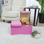Double Lid Fabric Storage Box Six Colours | StorageOZ