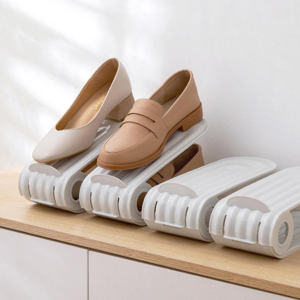 20 Pcs Double Layer Shoe Organisers Two Colours | StorageOZ