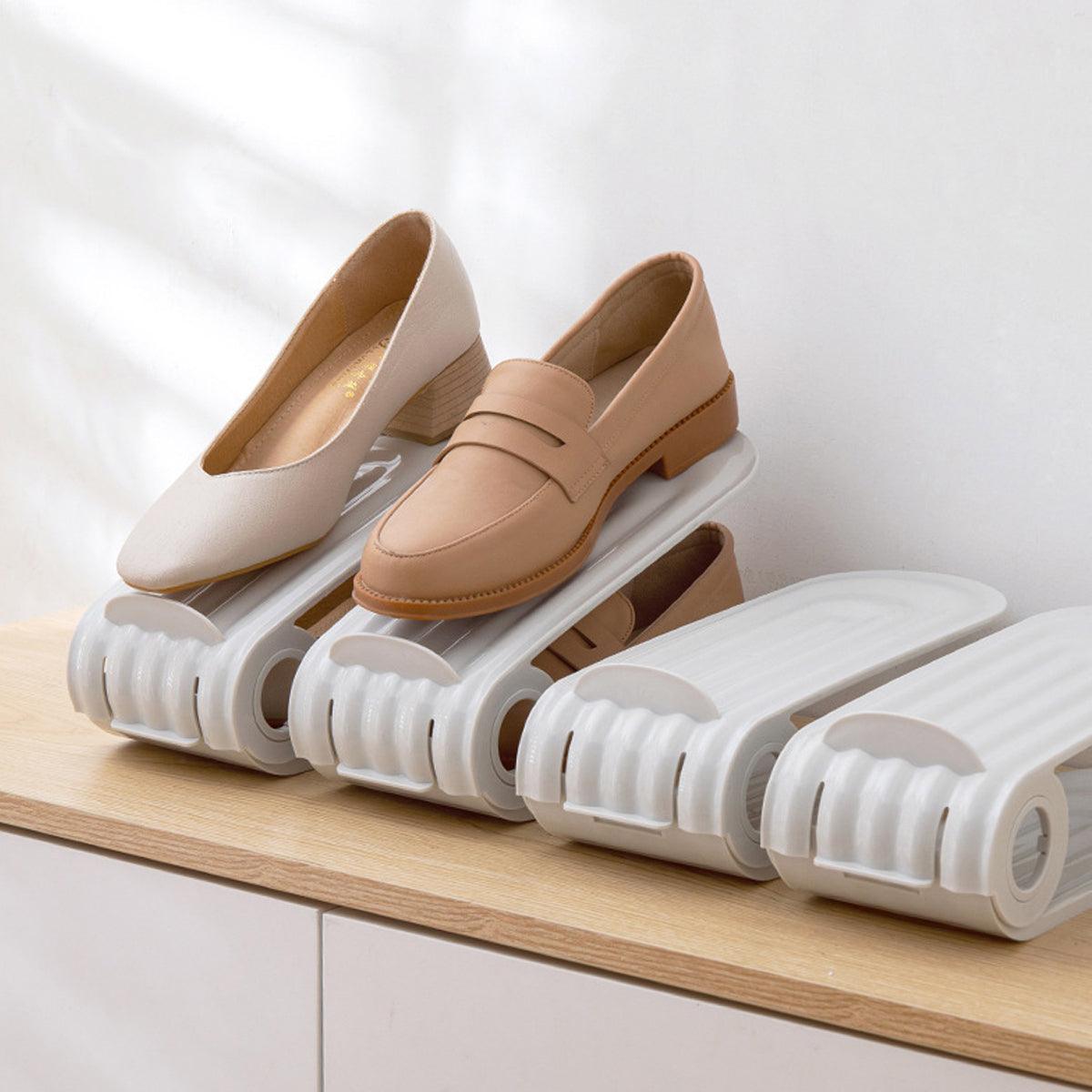 20 Pcs Double Layer Shoe Organisers Two Colours | StorageOZ