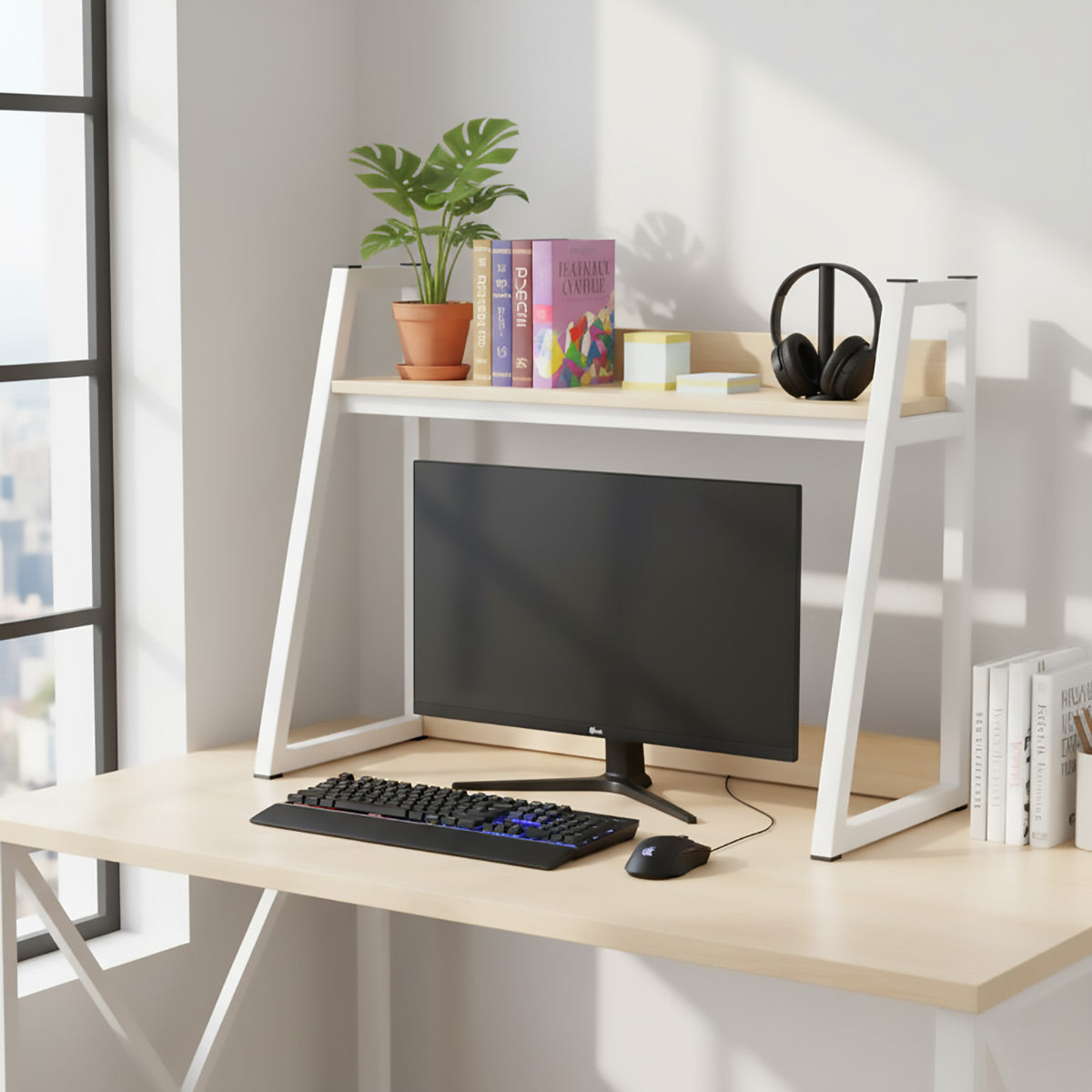 Ladder Desktop Storage Rack Two Widths Set | StorageOZ